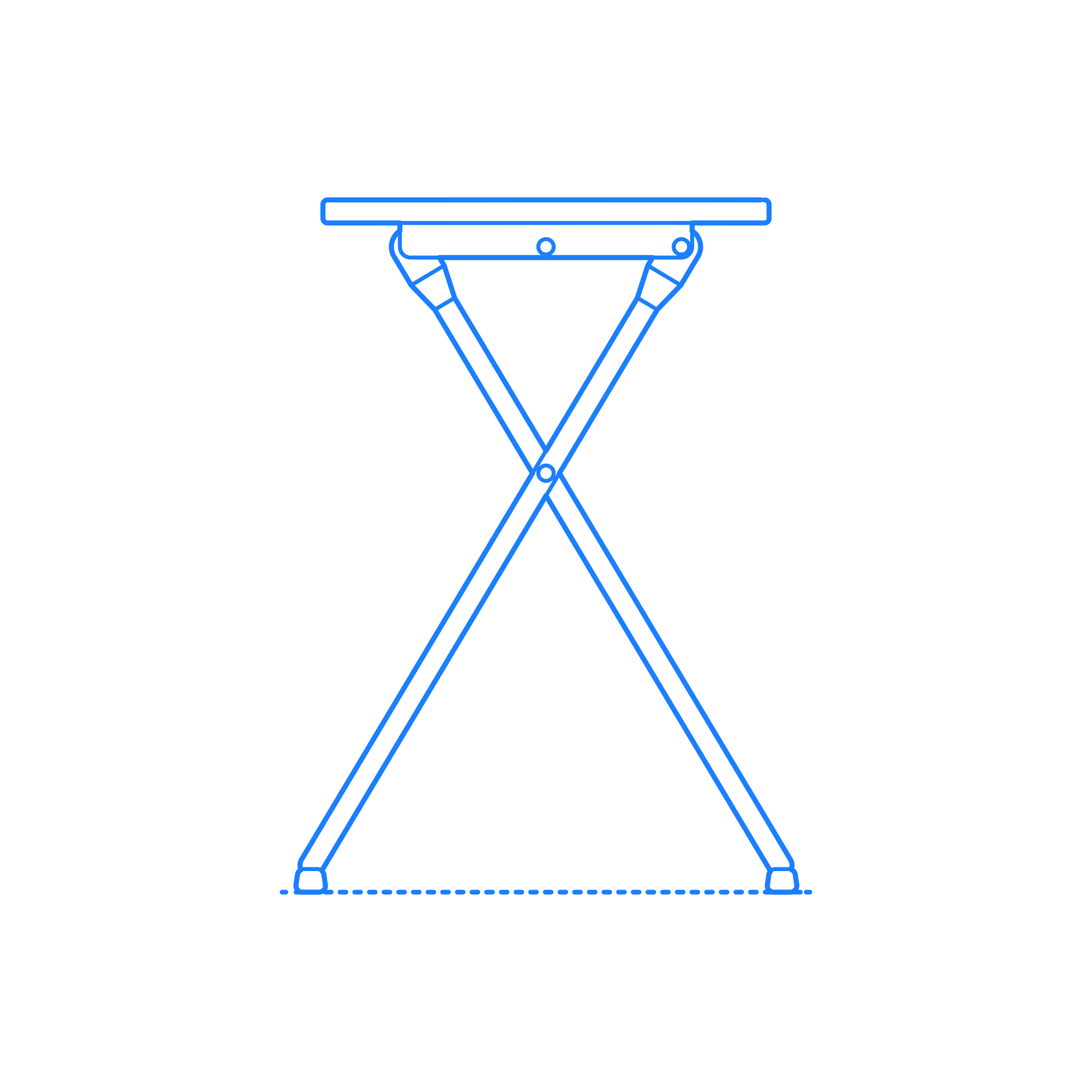 Furniture Stools Ikea Gunde Folding Stool Editable Svg Line Art Free Vectors